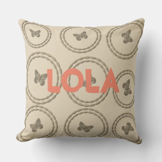 Cute Butterfly Kussen (Voorkant)