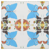 Cute Butterfly Mirrored Collage Pima Cotton Stof (Swatch)