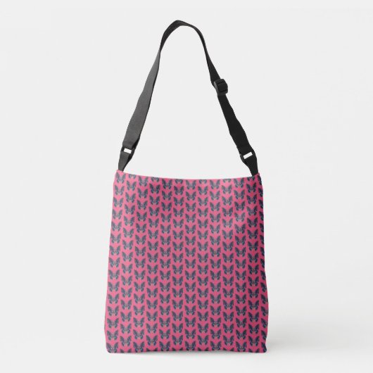 Cute Butterfly Mode Crossbody Bag Tas (Achterkant)