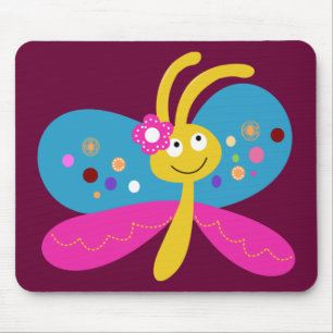 Cute Butterfly Mousepad Muismat