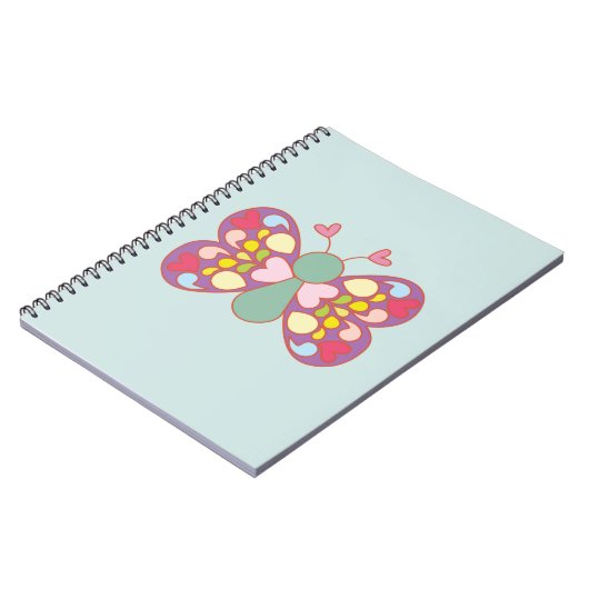 Cute butterfly notitieboek (Linkerzijde)