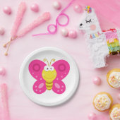 Cute Butterfly Papieren Bordje (Feest)