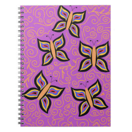 Cute Butterfly Pattern Notitieboek