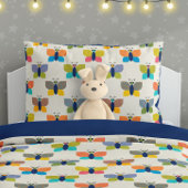 Cute Butterfly Pattern on Cream Kussensloop