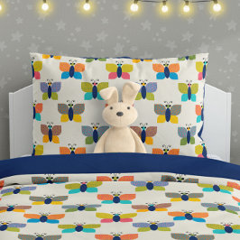 Cute Butterfly Pattern on Cream Kussensloop