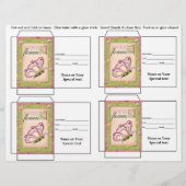 Cute Butterfly Seed Packet Gift of Favor Flyer (Voorkant)