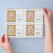 Cute Butterfly Seed Packet Gift of Favor Flyer (Hand)
