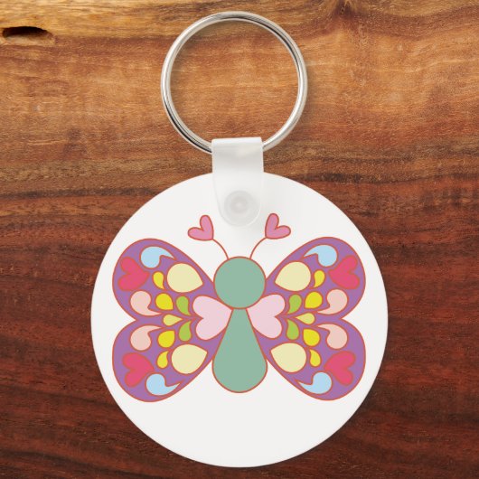 Cute butterfly sleutelhanger (Achterkant)