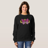 Cute Butterfly Sunflower Trui (Voorkant volledig)