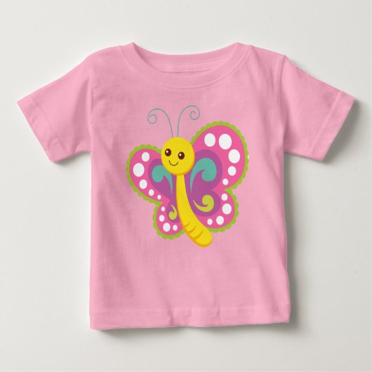Cute Butterfly T-Shirt (Voorkant)