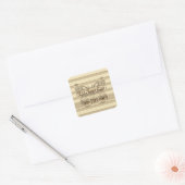 Cute Butterfly Vierkante Sticker (Envelop)