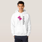 Cute Butterfly Violin Hoodie (Voorkant volledig)