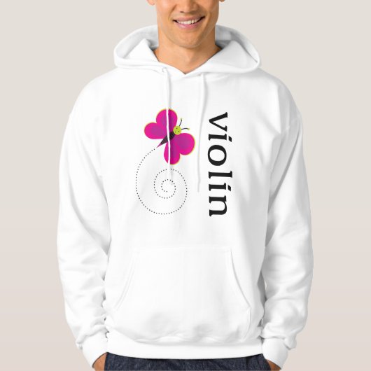 Cute Butterfly Violin Hoodie (Voorkant)
