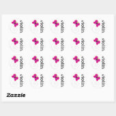 Cute Butterfly Violin Ronde Sticker (Vel)