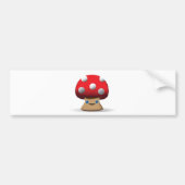 Cute Button paddestoel Bumpersticker (Voorkant)