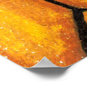 Cute Buzzing Bees op Honeycomb Poster (Hoek)