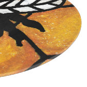 Cute Buzzing Yellow Jacket Bee Honeycomb Snijplank (Hoek)