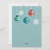 Cute caca snow-kerstvensterillustraties feestdagenkaart (Achterkant)