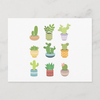 Cute Cacti  Briefkaart