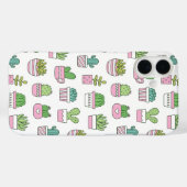 Cute Cacti Succulents Planten Doodles Pattern Case-Mate iPhone Case (Achterkant (horizontaal))