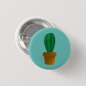 Cute cactus button pin badge hand drawn (Voorkant /achterkant)