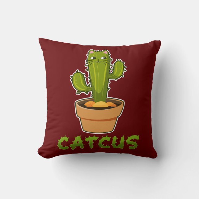 Cute Cactus Catcus Pet Lover Plant Kussen (Voorkant)