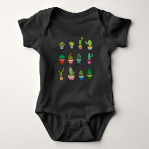 Cute Cactus Collector Kawaii Succulent Lover Romper