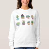 Cute Cactus Collector Kawaii Succulent Lover Trui (Voorkant)