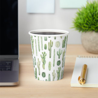 Cute Cactus Cups Papieren Bekers