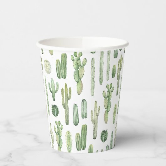 Cute Cactus Cups Papieren Bekers (Links)