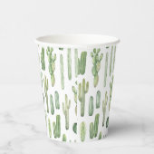 Cute Cactus Cups Papieren Bekers (Rechts)