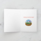 Cute Cactus Desert Bloom Valentijnsdag Kaart (Binnen)