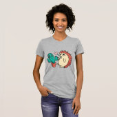 Cute cactus en egel t-shirt (Voorkant volledig)
