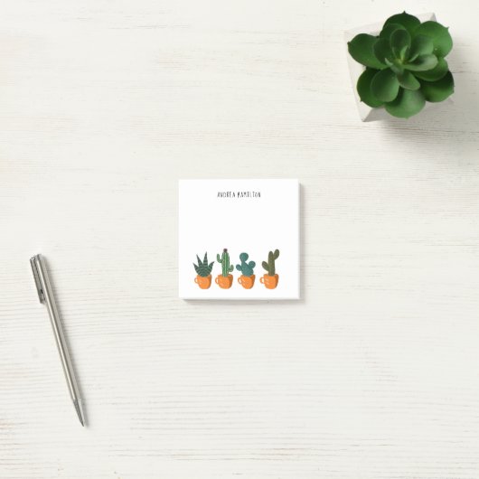 Cute Cactus en Planten Post-it® Notes (Kantoor)