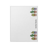 Cute Cactus Family in Waterverf Notitieblok (Linkerzijde)