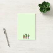 Cute Cactus Family in Waterverf Post-it® Notes (Kantoor)