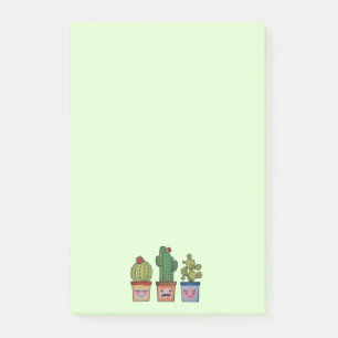 Cute Cactus Family in Waterverf Post-it® Notes