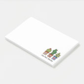 Cute Cactus Family in Waterverf Post-it® Notes (Schuin)