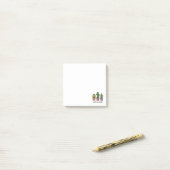Cute Cactus Family in Waterverf Post-it® Notes (Op bureau)