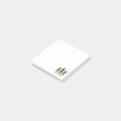Cute Cactus Family in Waterverf Post-it® Notes (Schuin)