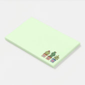 Cute Cactus Family in Waterverf Post-it® Notes (Schuin)