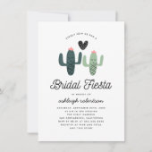 Cute Cactus Fiesta Modern Vrijgezellenfeest Kaart (Voorkant)