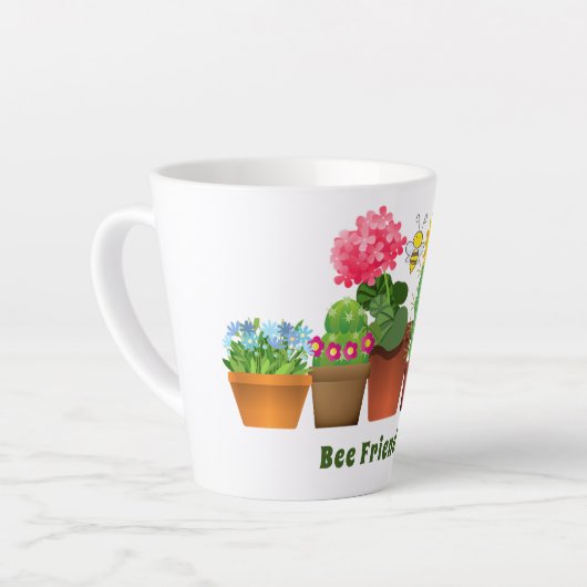 Cute Cactus Flower Garden Latte Mok (Linkerhoek)