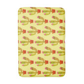 Cute cactus flower print badmat voor badkamer (Voorkant Verticaal)