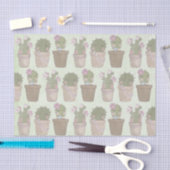 Cute Cactus Girls die het juwelenpatroon dragen Tissuepapier (Craft)