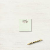 Cute Cactus Girls die juwelen dragen Post-it® Notes (Op bureau)