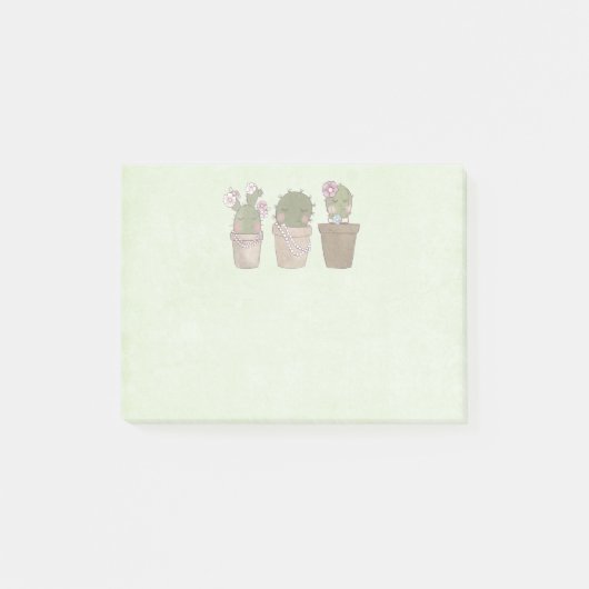 Cute Cactus Girls die juwelen dragen Post-it® Notes (Voorkant)