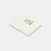 Cute Cactus Girls die juwelen dragen Post-it® Notes (Schuin)