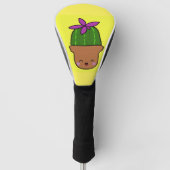 Cute Cactus Golf Head cover Pattern Design (Voorkant)