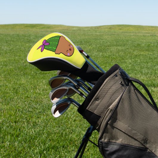 Cute Cactus Golf Head cover Pattern Design (Insitu)